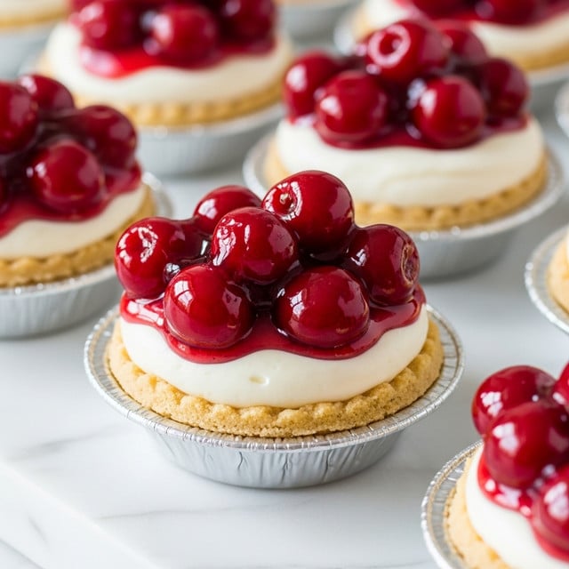 No Bake Mini Cheesecakes with Cherry Pie Filling Recipe