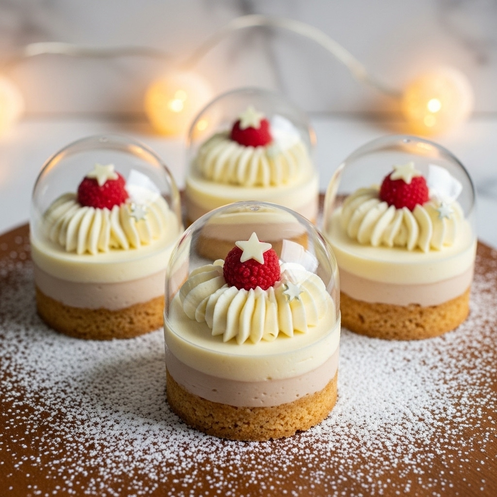 Snow Globe Cheesecake Bites with Cookie Crust Recipe