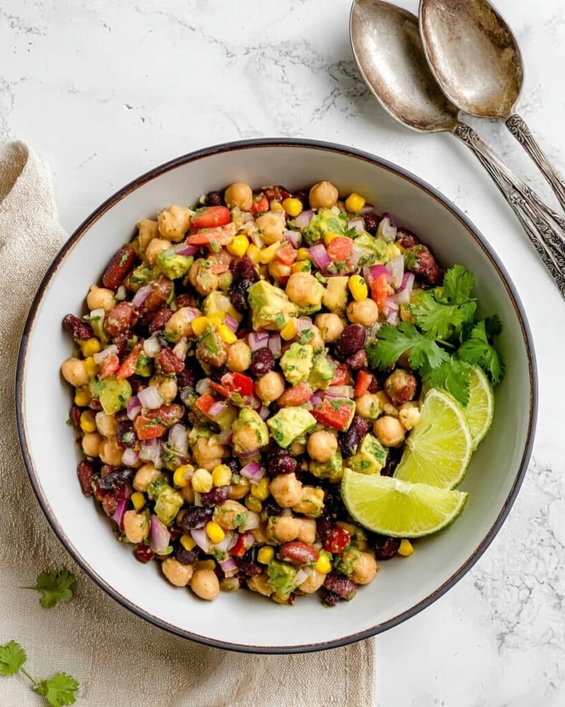 Texas Caviar Avocado Corn and Bean Salad Recipe