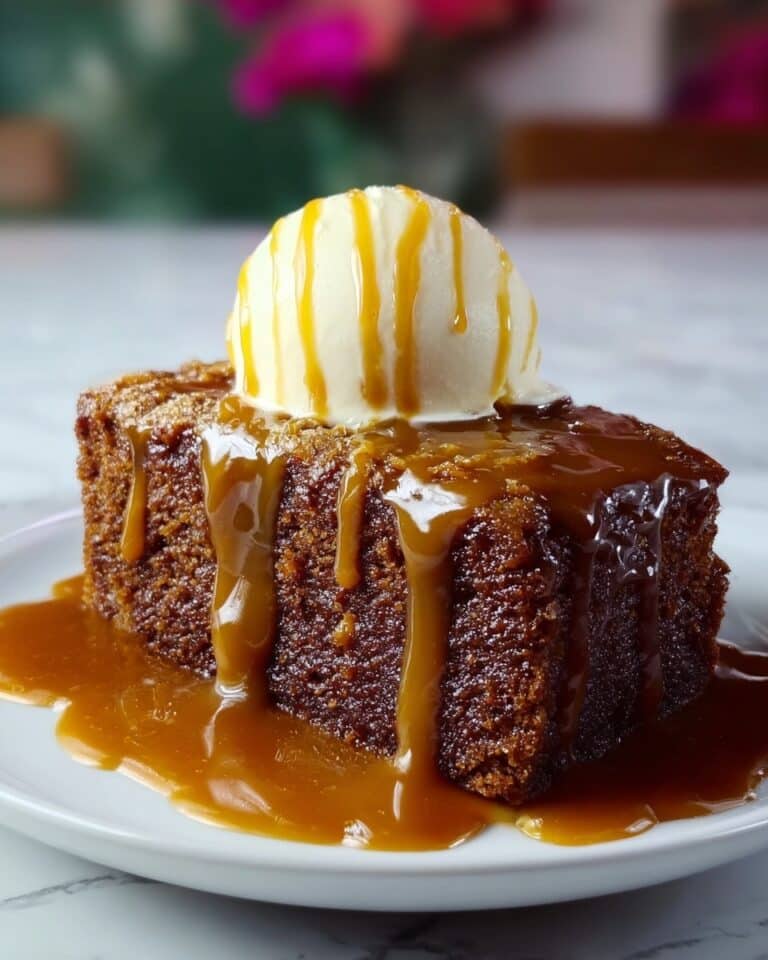Date and Toffee Pudding with Creamy Brown Sugar Sauce Recipe