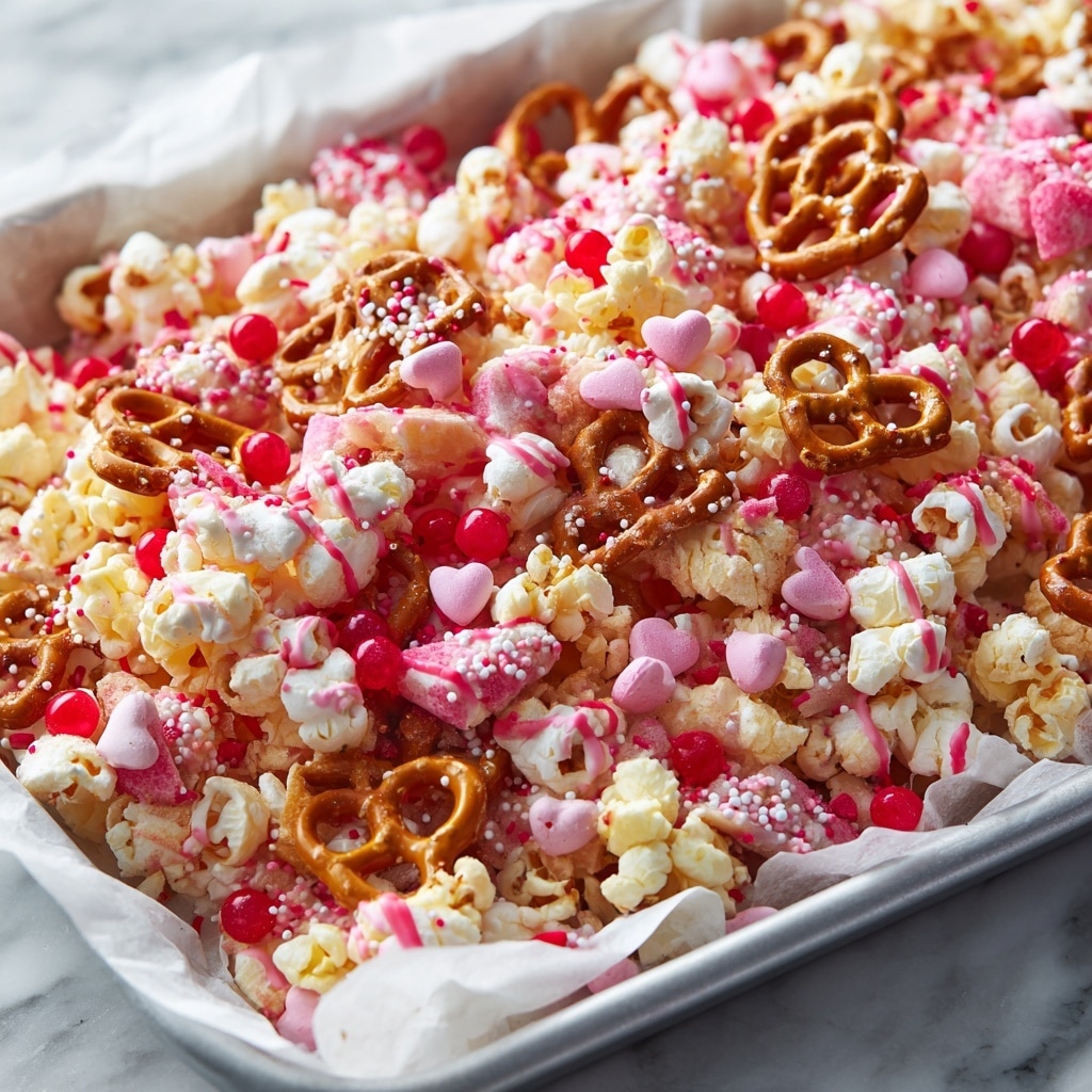 Valentine Sweet & Salty Popcorn Mix Recipe