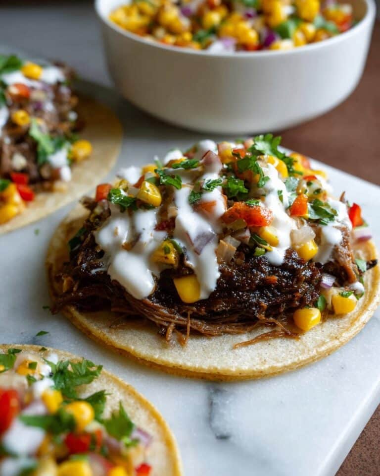 BBQ Beef Street Corn Tacos Recipe