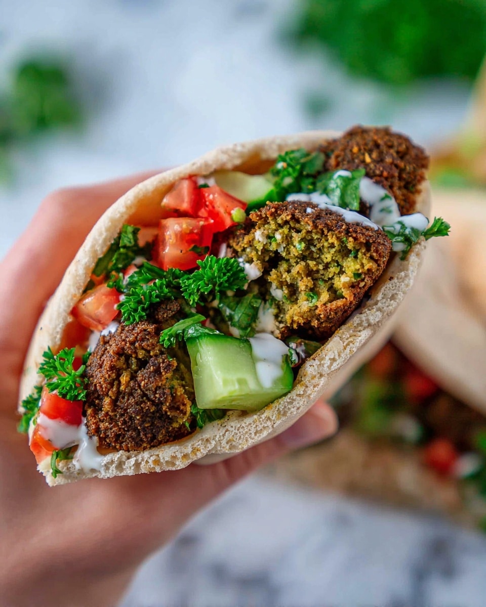 A pile of round, dark brown falafel balls with a rough, crunchy texture sits on a white plate with blue patterns around the edge. The falafel are stacked in a small mound, showing their coarse fried exterior. The plate rests on a white marbled surface, and in the blurry background, there is a hint of other food items and a cup, giving a casual dining atmosphere. photo taken with an iphone --ar 4:5 --v 7