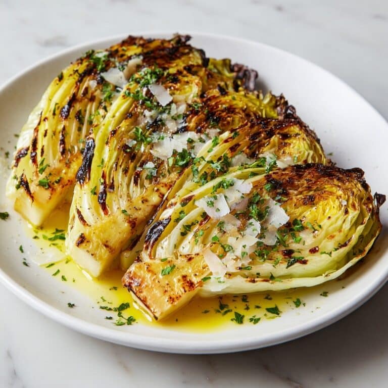 Melted Cabbage with Garlic, Parmesan, and Parsley Recipe