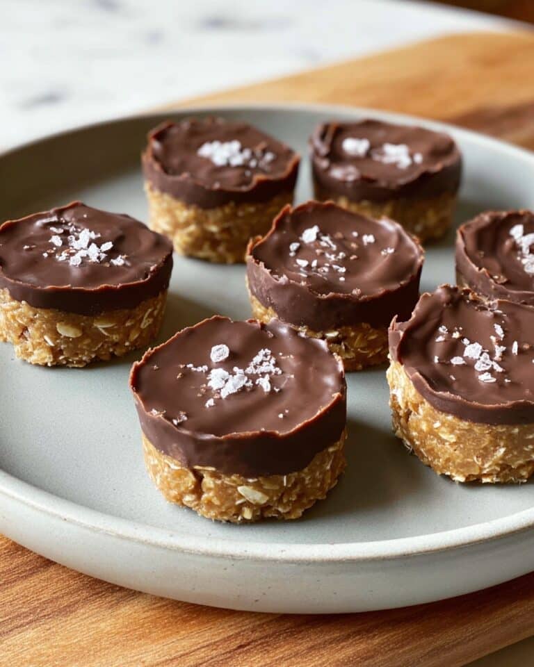 No Bake Peanut Butter Oat Cups Recipe