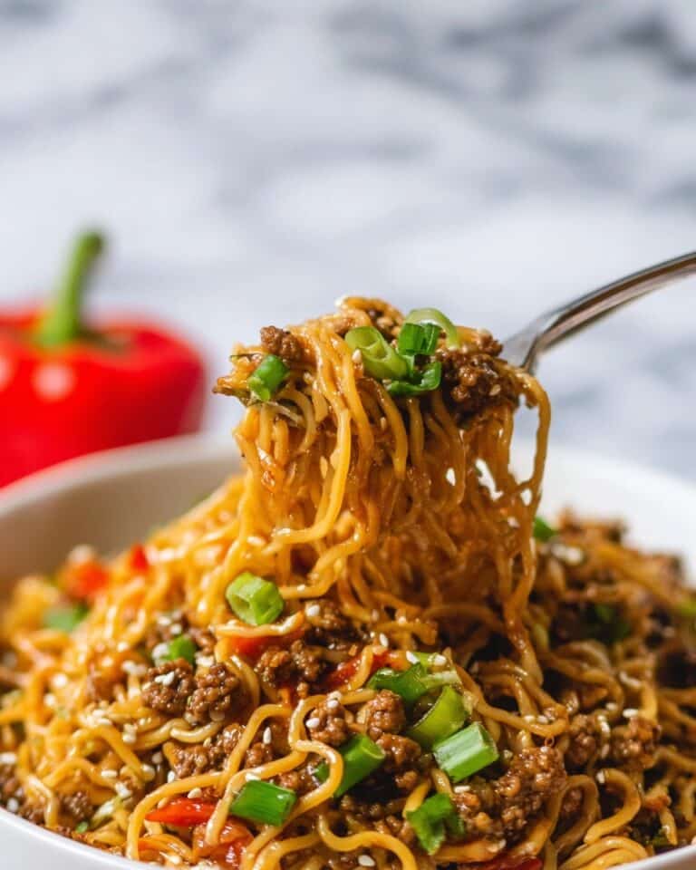 Slow Cooker Beef Ramen Noodles Recipe