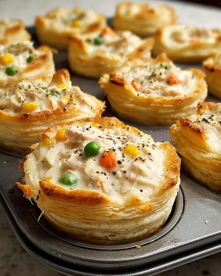 Chicken Pot Pie Biscuit Cups Recipe