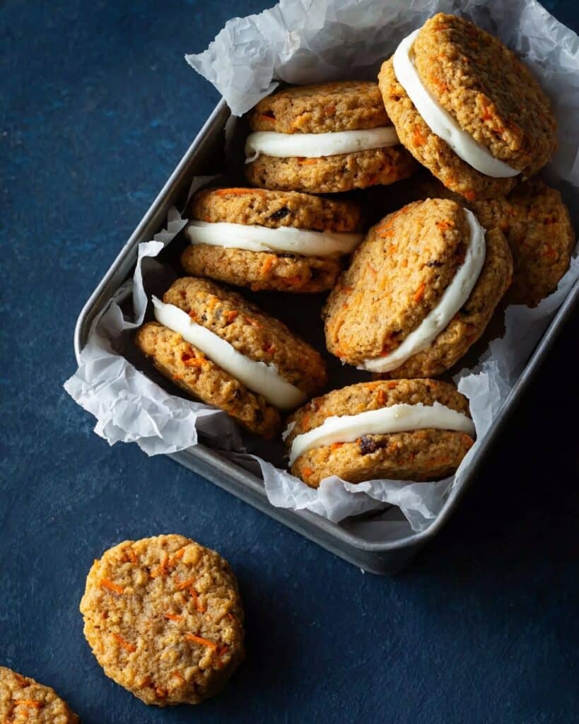 Carrot Cake Cookies with Cream Cheese Filling Recipe