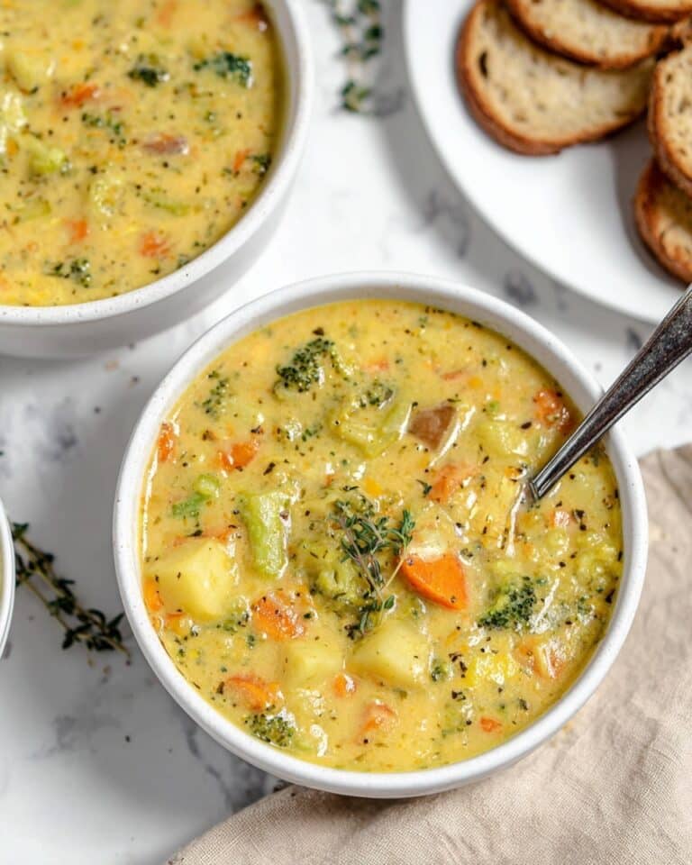 Broccoli Potato Cheese Soup Recipe