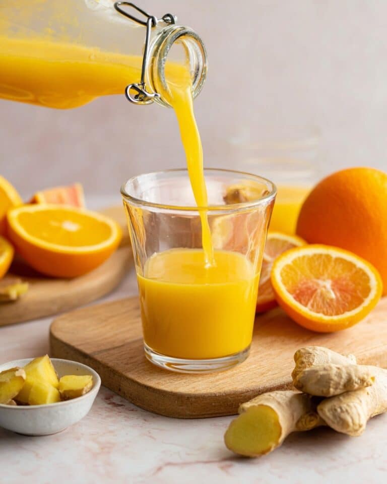 Homemade Ginger and Turmeric Immunity Shots Recipe