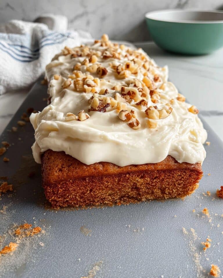 Healthy Oatmeal Carrot Cake Loaf Recipe