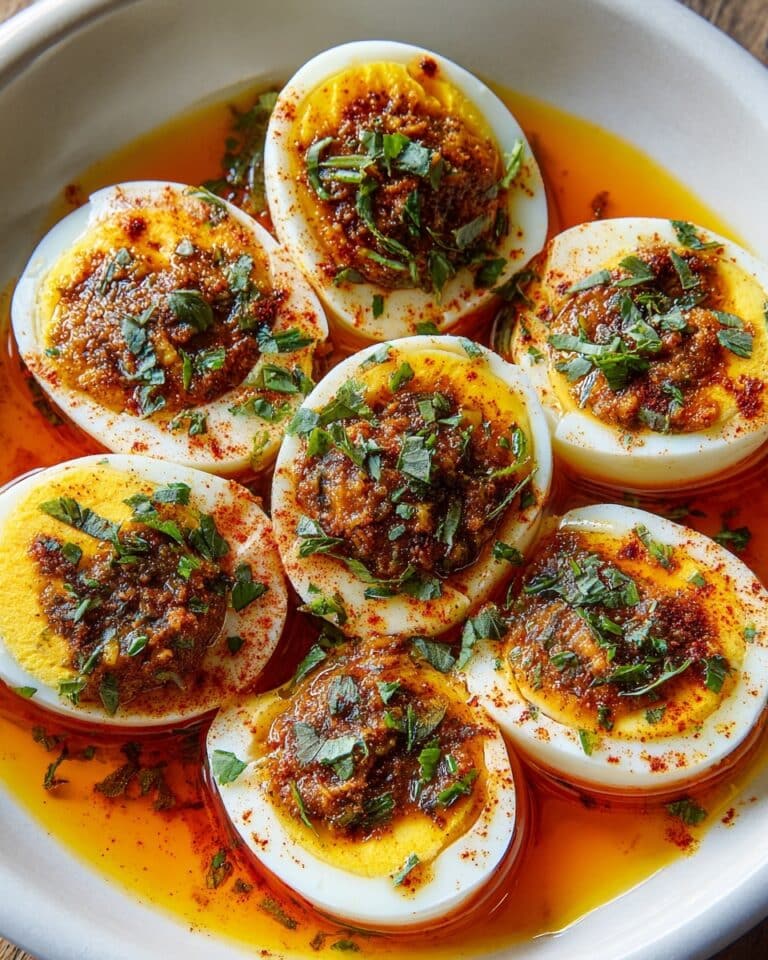 Eggs with Spicy Garlic Butter Sauce: Keto Late-Night Snack Recipe