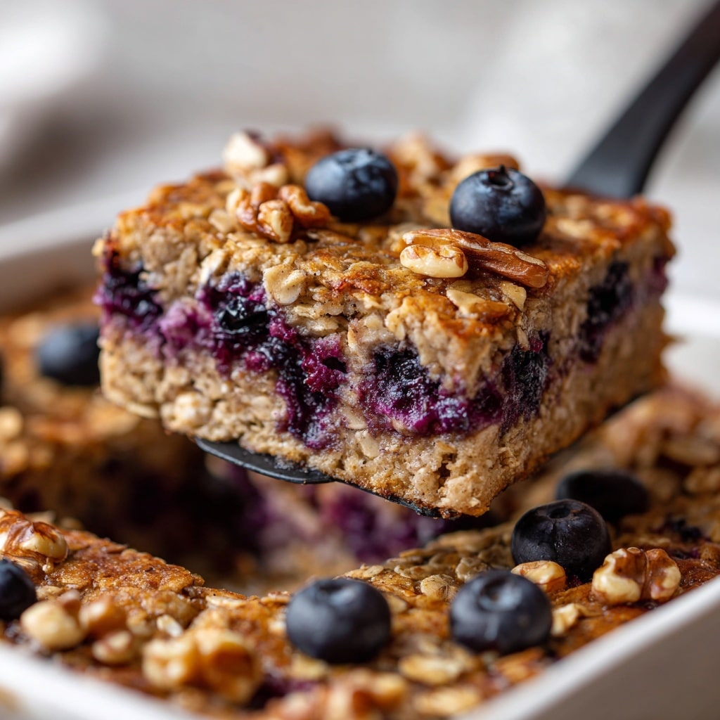 Blueberry Baked Oatmeal with Greek Yogurt Recipe