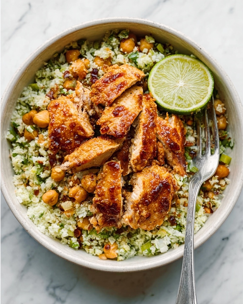 Greek Chickpea Chicken Bowl Recipe
