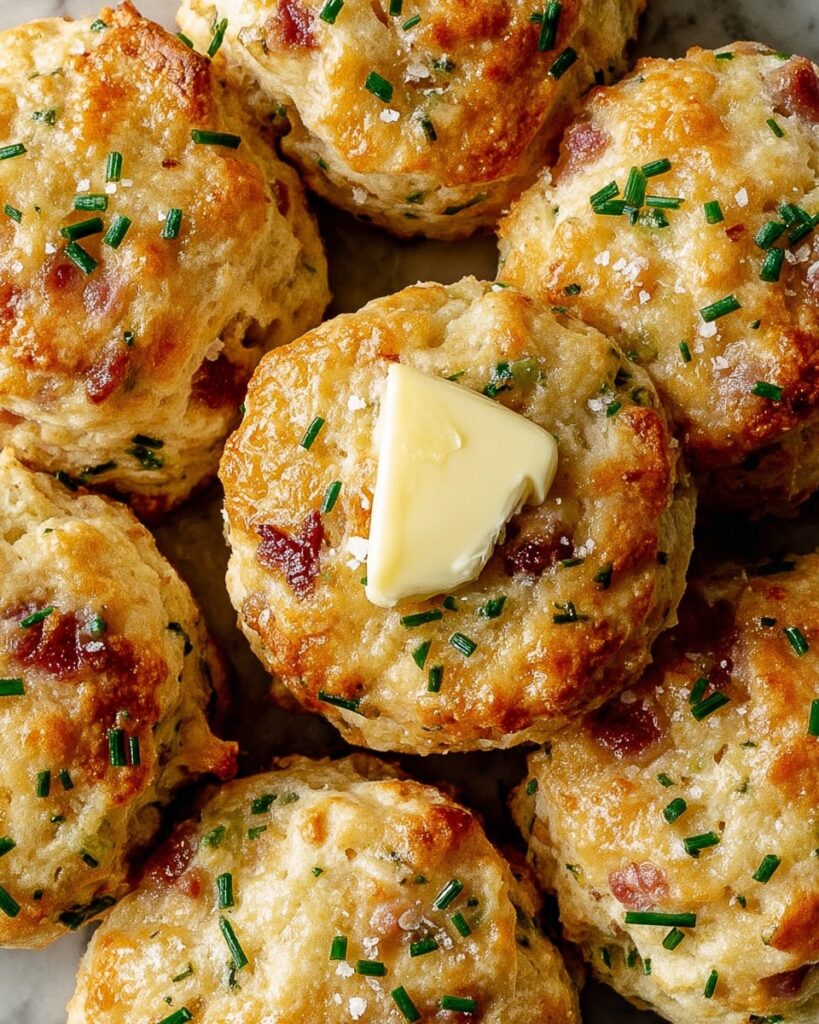 Savory Cheddar Ham & Chive Protein Biscuits Recipe