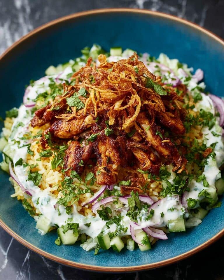 Chicken Shawarma Crispy Rice Salad – Easy Middle Eastern Dinner Recipe