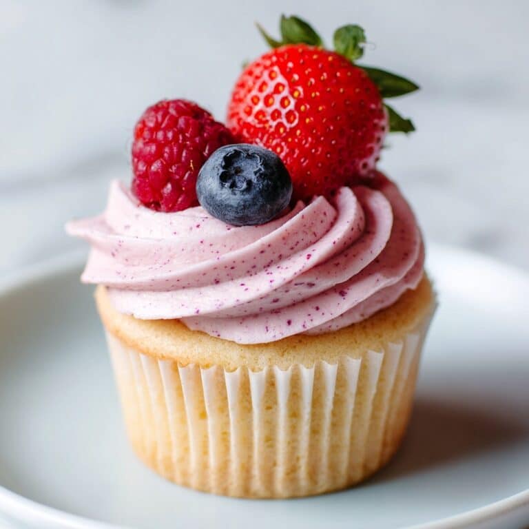 Berries and Cream Cupcakes Recipe