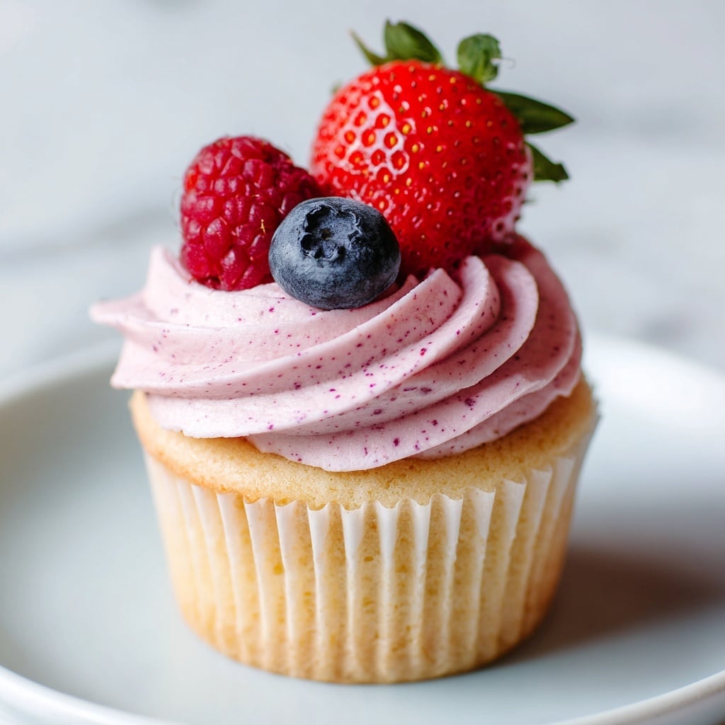 Berries and Cream Cupcakes Recipe