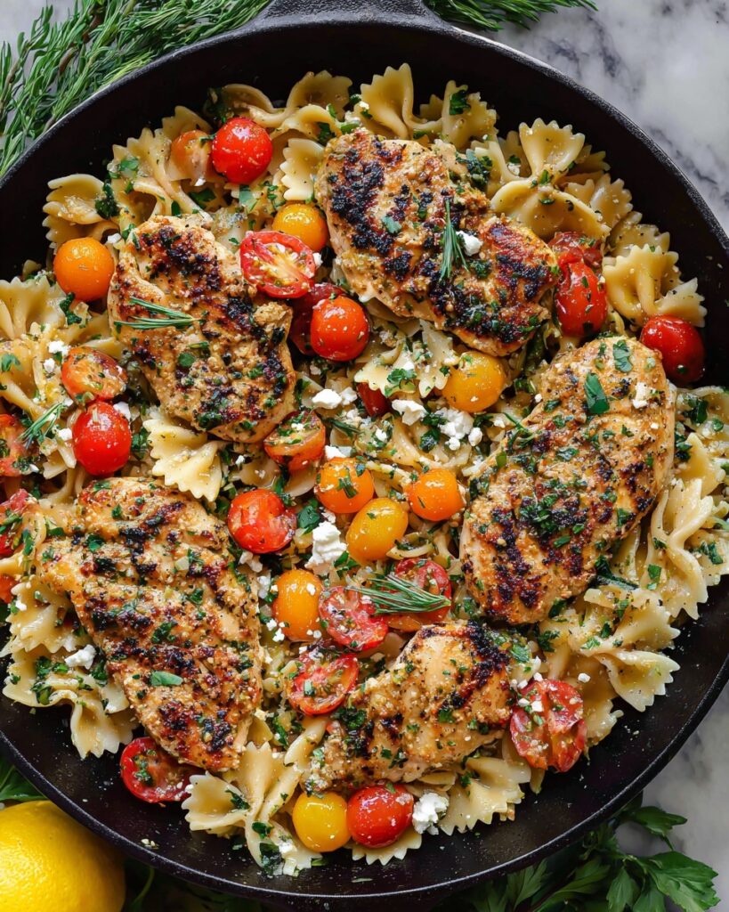 Chicken Feta Pasta Recipe