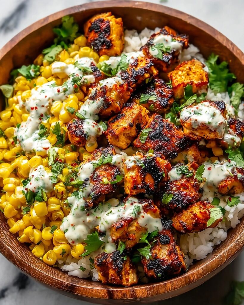 Tasty Street Corn Chicken Bowl: Smoky, Creamy Dinner Delight Recipe