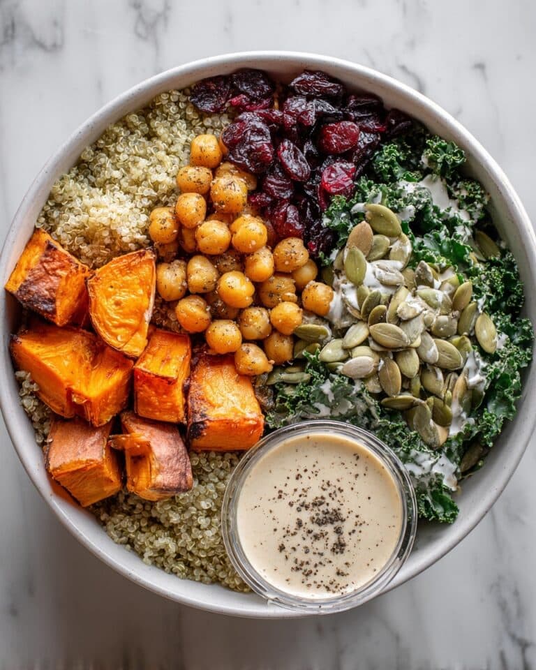 Quinoa Harvest Bowl with Sweet Potato & Kale Recipe