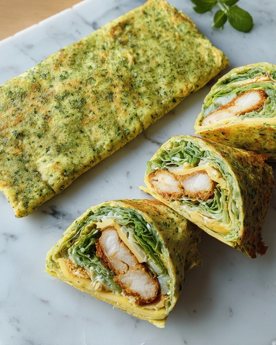 A large rectangular zucchini flatbread is shown on a baking tray lined with parchment paper. The flatbread has one layer, with a mostly pale yellow color mixed with strands of green zucchini throughout, giving it a textured, slightly uneven look. The edges are golden brown and slightly crisp, contrasting with the softer, moist center. The surface has a few small browned spots, indicating it is well baked. The tray sits on a white marbled texture. photo taken with an iphone --ar 4:5 --v 7