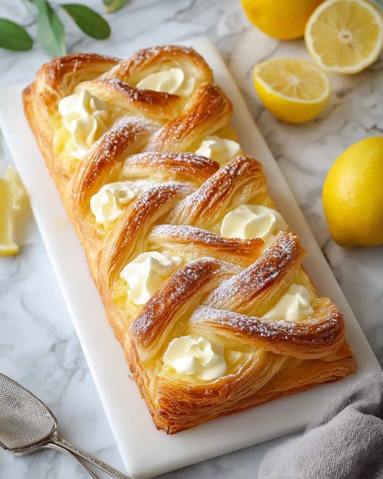 Lemon Cream Cheese Puff Pastry Braid Recipe