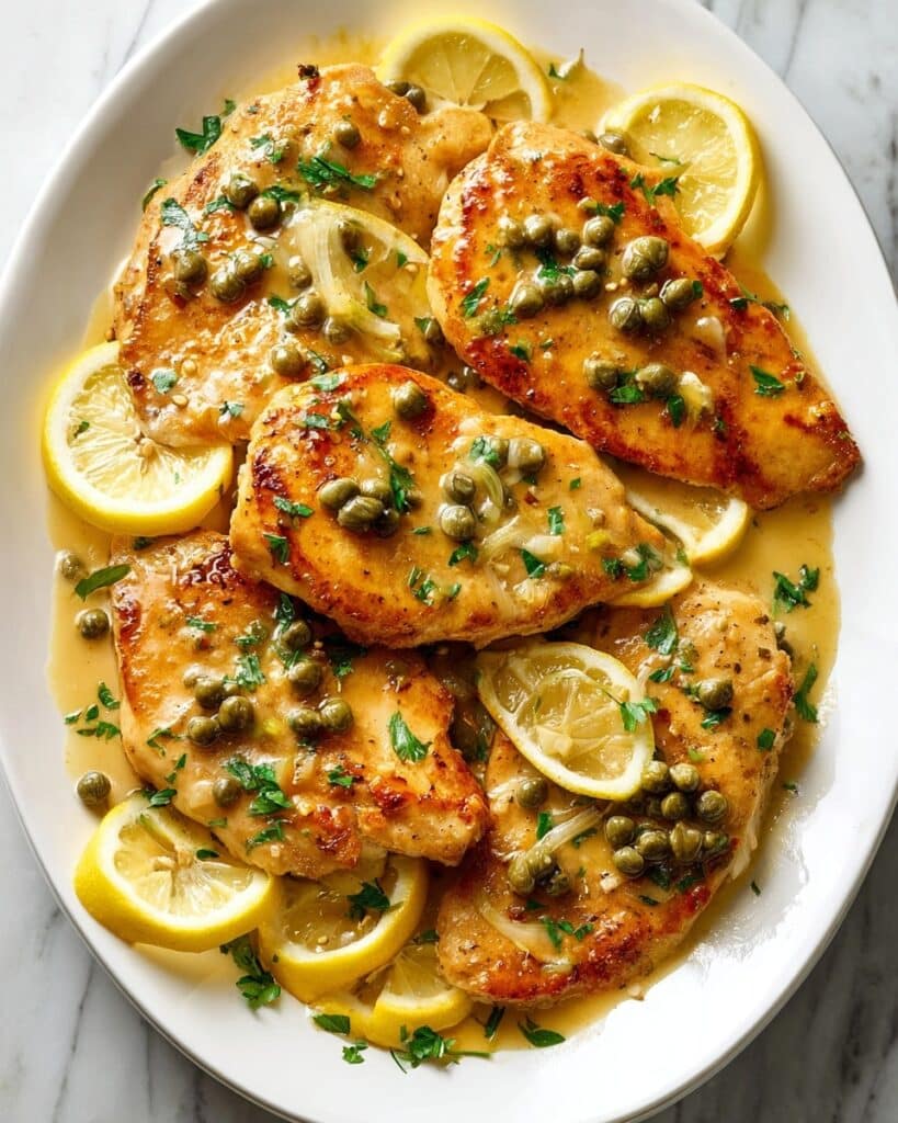 Classic Chicken Piccata with Lemon, Capers, and Parsley Recipe