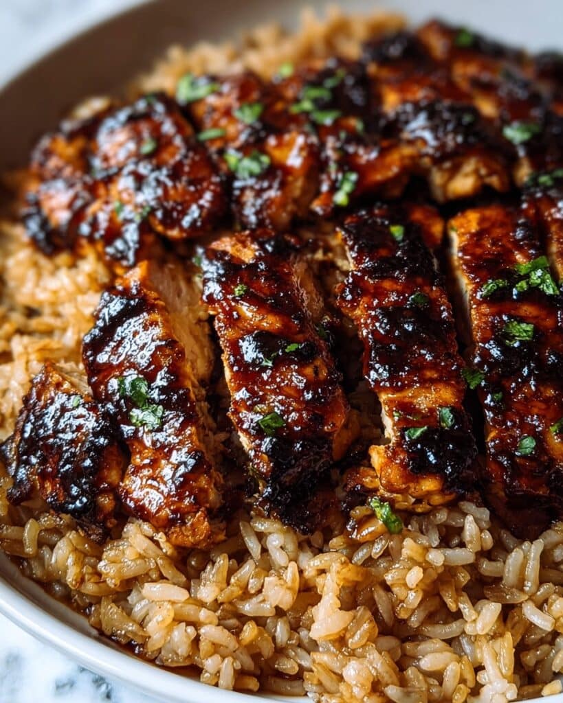 One-Pan Bold Honey BBQ Chicken Rice Recipe