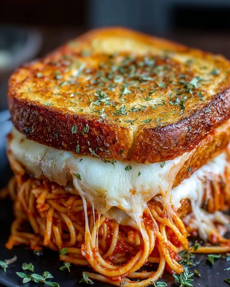 Spaghetti Grilled Cheese Sandwich Recipe