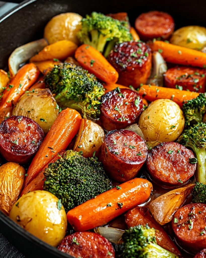 One-Pan Honey Garlic Kielbasa & Veggies: Easy Family Delight Recipe