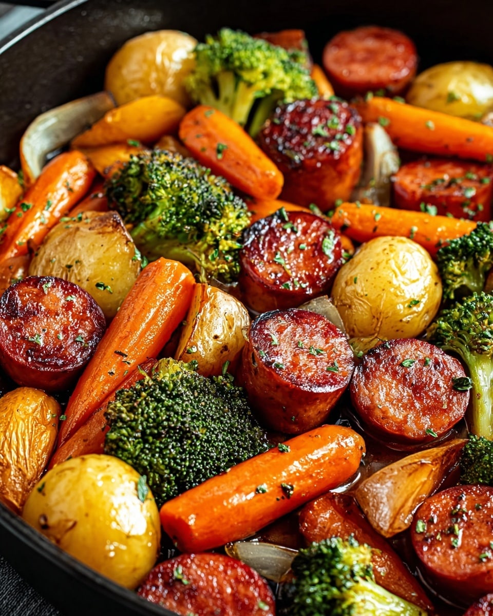 One-Pan Honey Garlic Kielbasa & Veggies: Easy Family Delight Recipe