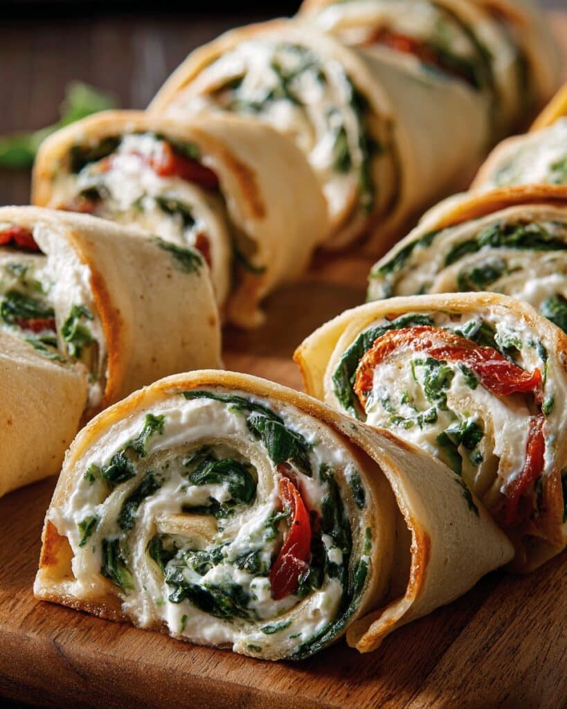 Creamy Spinach Puff Pastry Roll Ups Recipe