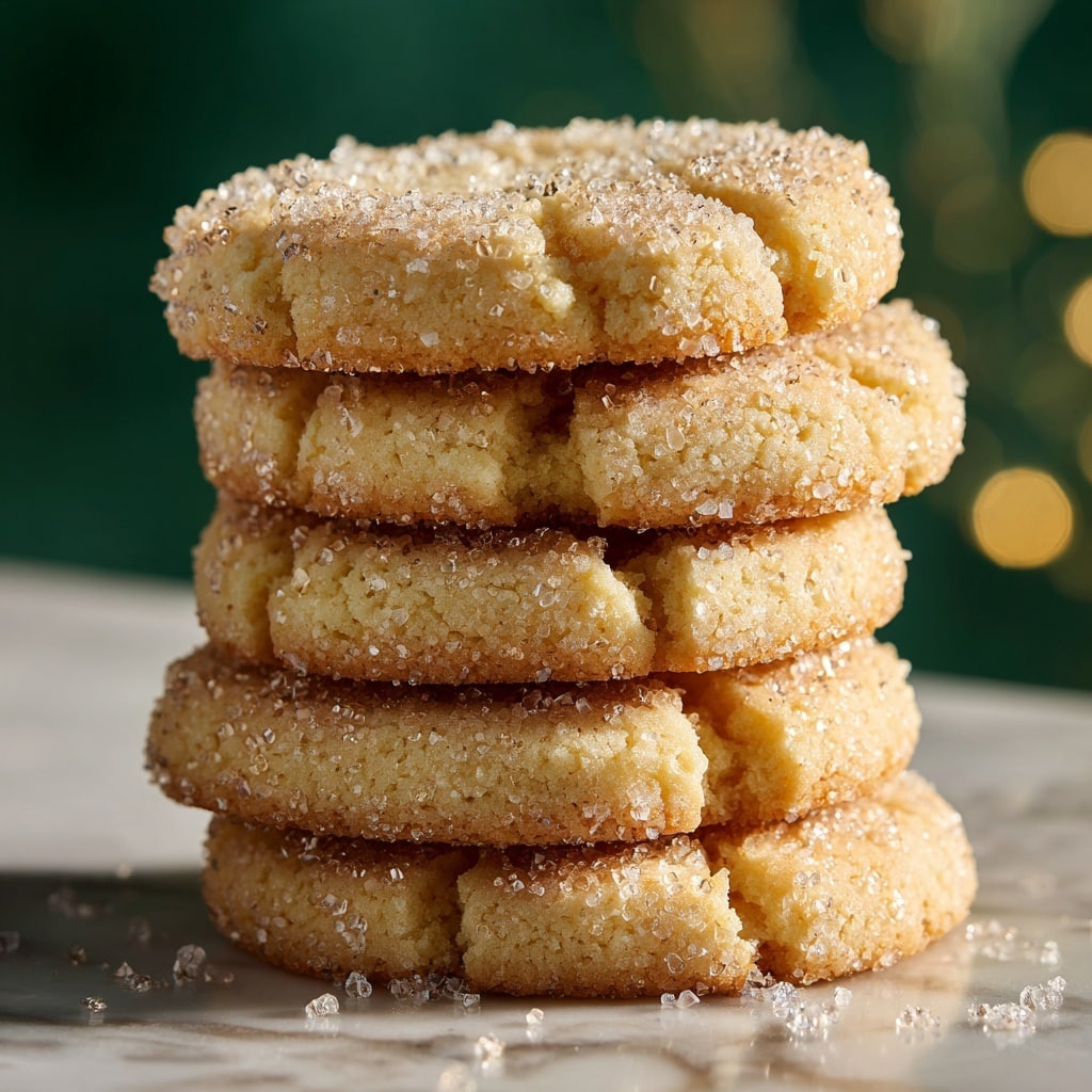 The image shows many round, golden-yellow cookies with sugar crystals on the edges scattered on a white marbled surface. In the center, two cookies rest on a plain white plate, with one cookie having a bite taken out of it, revealing a soft, crumbly texture. Dried orange slices surround the cookies, adding bright orange and brown tones to the scene. A small white bowl filled with granulated sugar sits near the top of the image, and a dark green cloth is partially visible at the upper edge. The overall setup gives a warm, cozy feeling. photo taken with an iphone --ar 4:5 --v 7