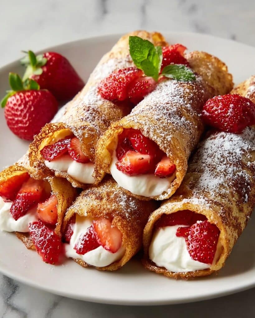 Strawberry French Toast Roll-Ups Recipe