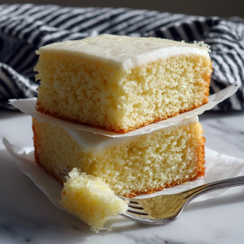 The image shows a baking tray filled with a smooth, creamy white dessert that is cut into neat square pieces, arranged in a grid pattern. The dessert has a glossy, slightly cracked surface with fine texture details, and the cuts reveal a consistent thickness throughout. The tray is resting on a white marbled textured surface, with a black and white striped cloth partially visible in the background. The photo captures the dessert from a close angle, focusing on the neat squares and soft texture. photo taken with an iphone --ar 4:5 --v 7