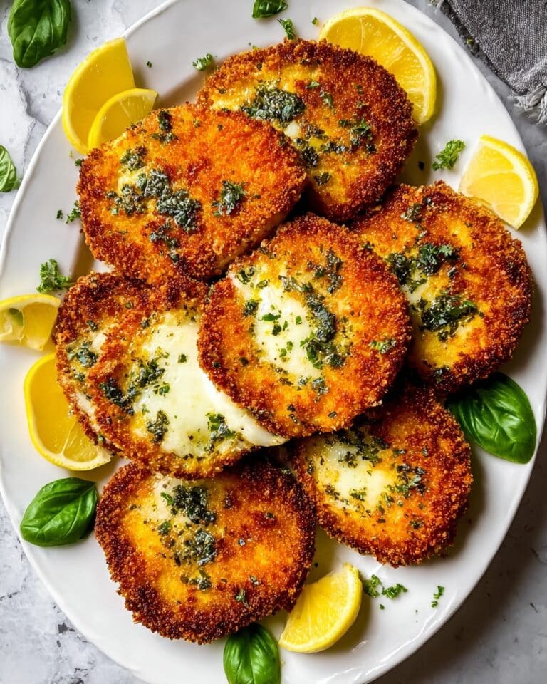 Crispy Chicken Cutlets with Lemon Garlic Butter Sauce Recipe