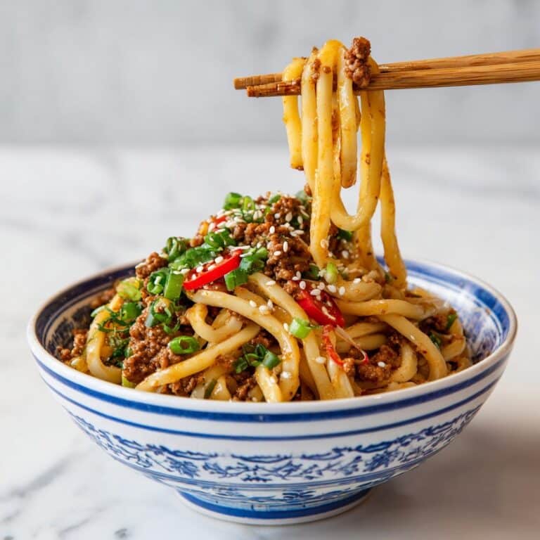 Quick & Easy Ground Beef Mongolian Noodles Recipe