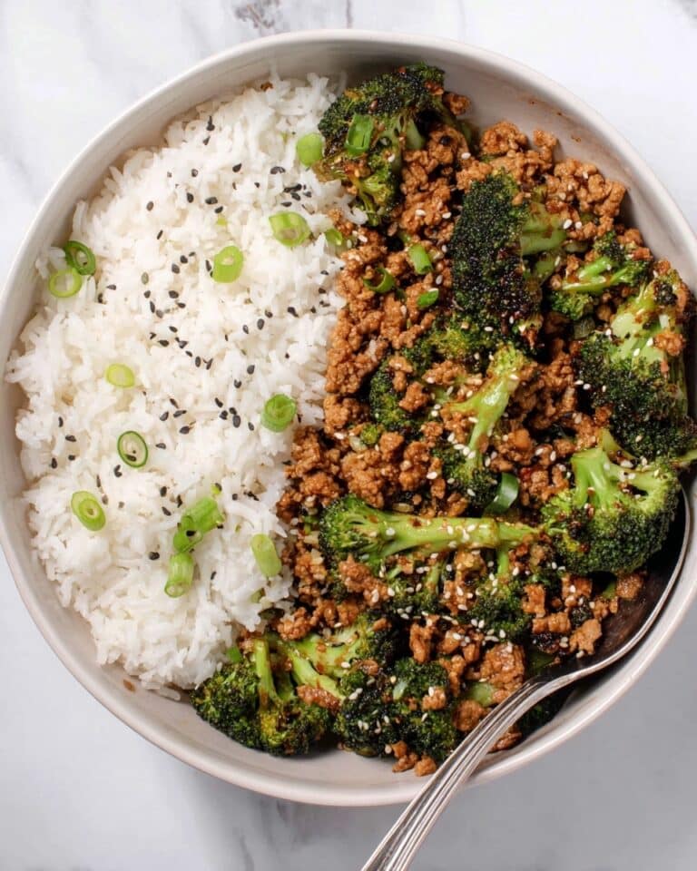 Honey Sriracha Ground Chicken and Broccoli Recipe