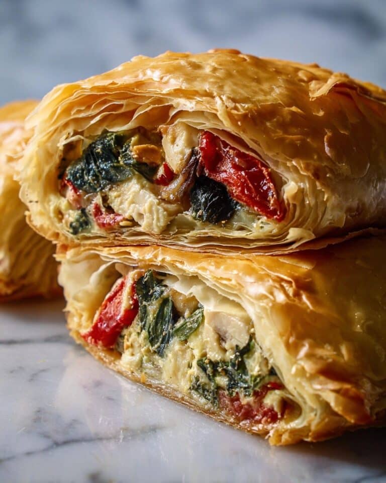 Sun-Dried Tomato and Feta Chicken Fillo Pastry Parcels Recipe