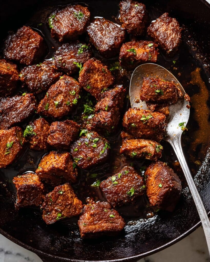 Cajun Garlic Butter Steak Bites Recipe