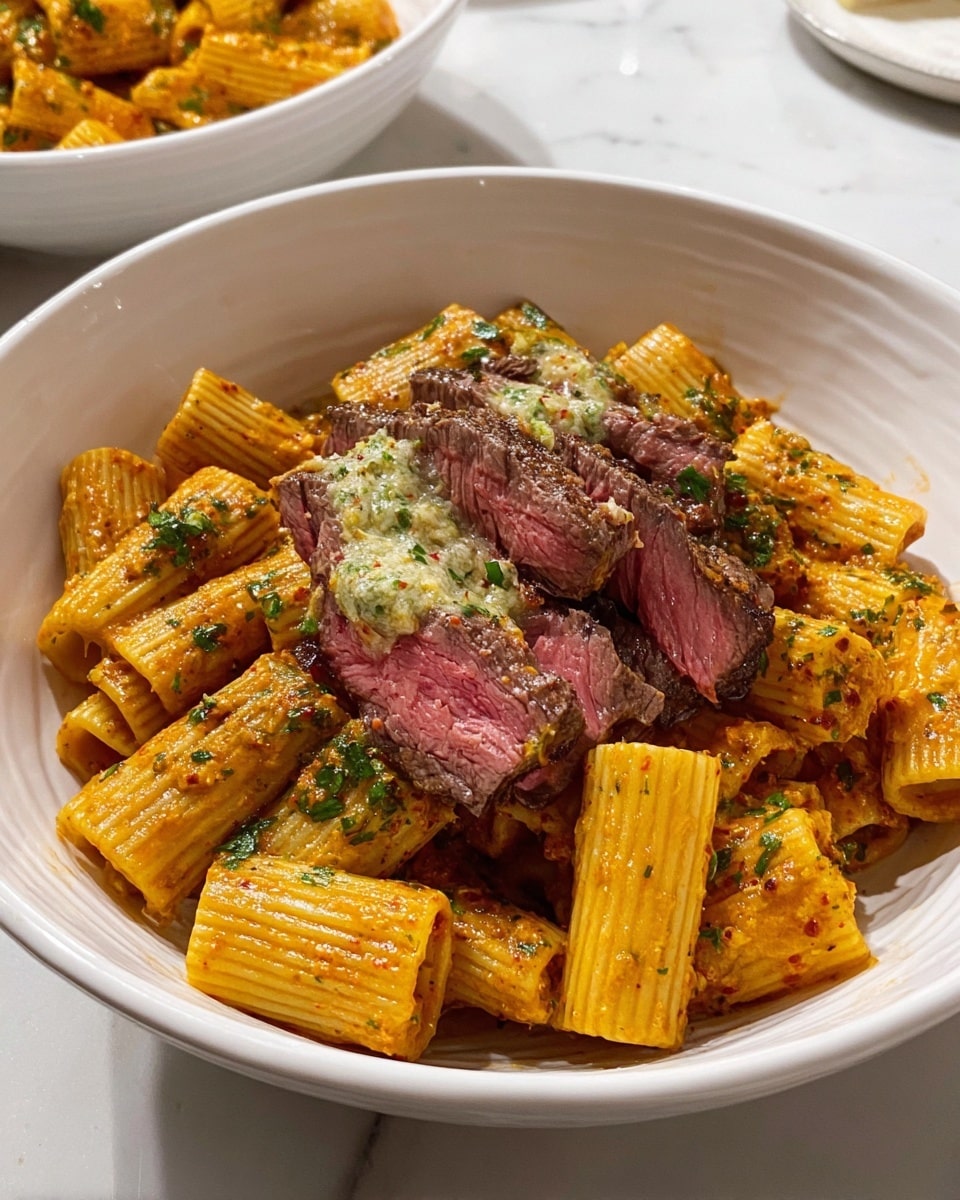 Cowboy Butter Steak Pasta Recipe