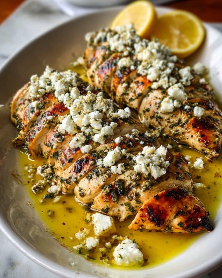 Greek Chicken with Lemon and Feta Recipe