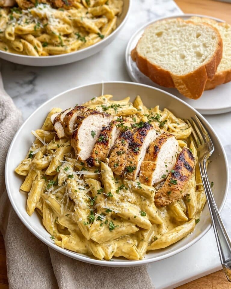 Garlic Parmesan Chicken Pasta Recipe