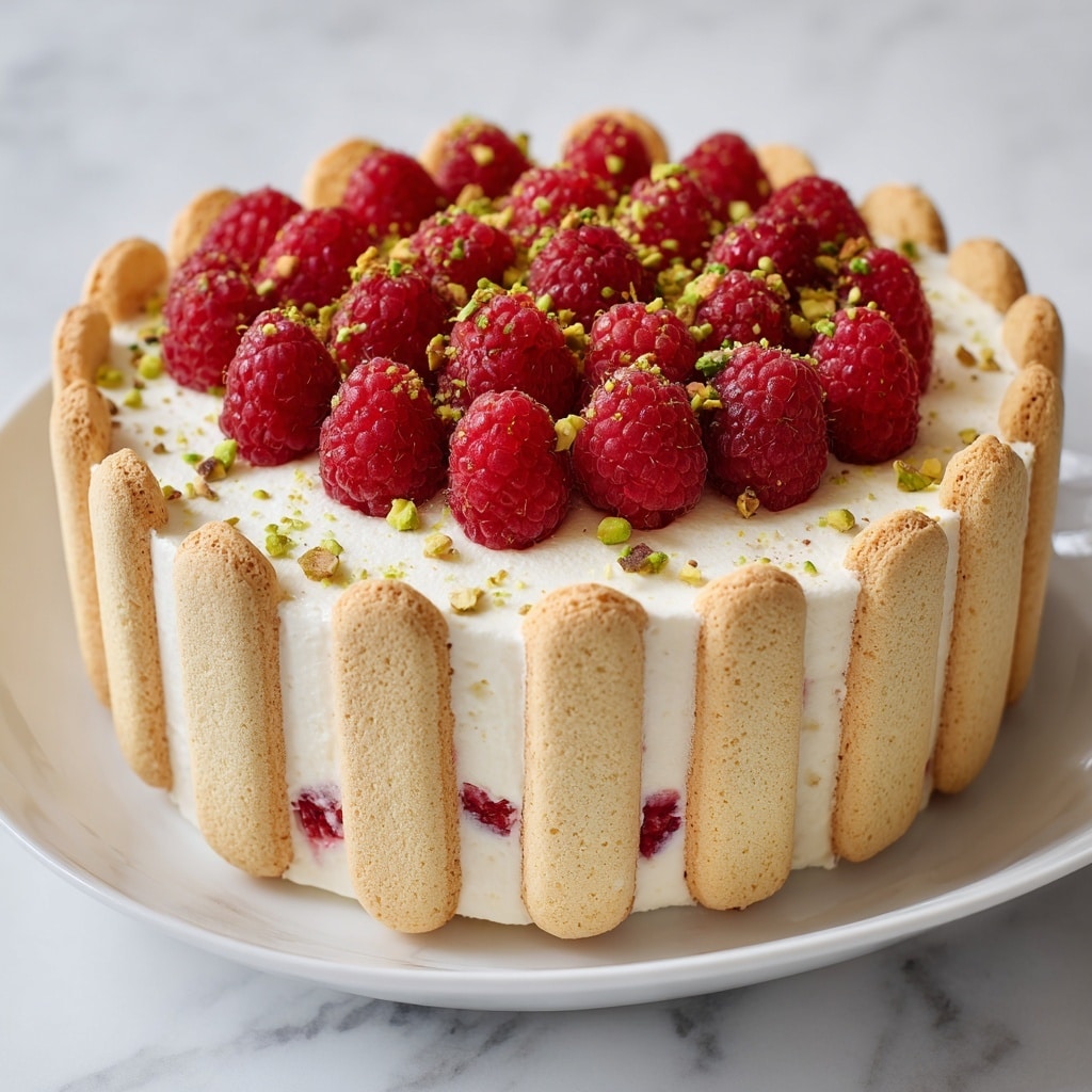 White Chocolate Mousse Charlotte with Raspberries Recipe