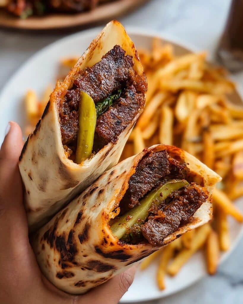 Crispy Chicken Shawarma Wrap Recipe