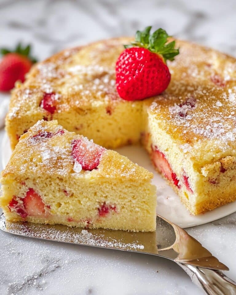 French Strawberry Cake Recipe