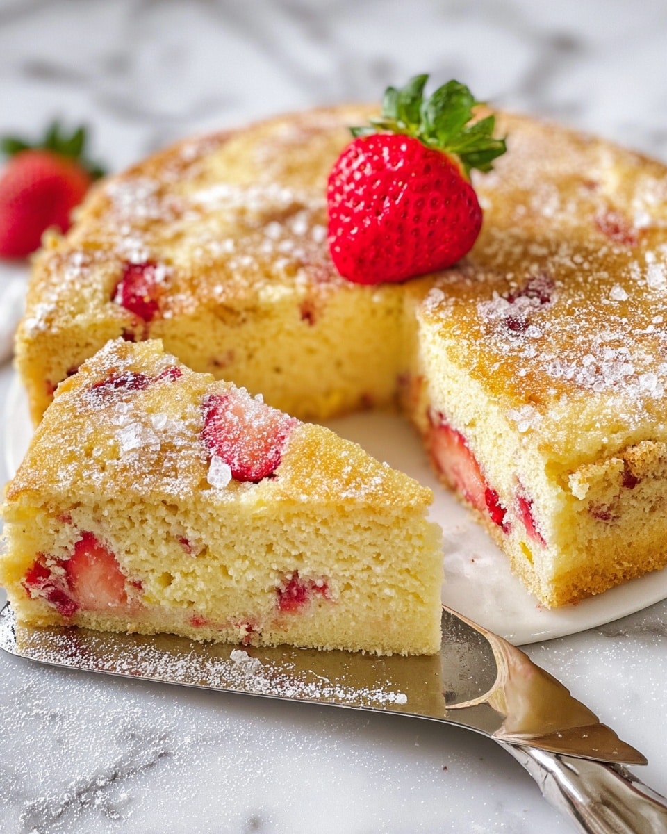 French Strawberry Cake Recipe