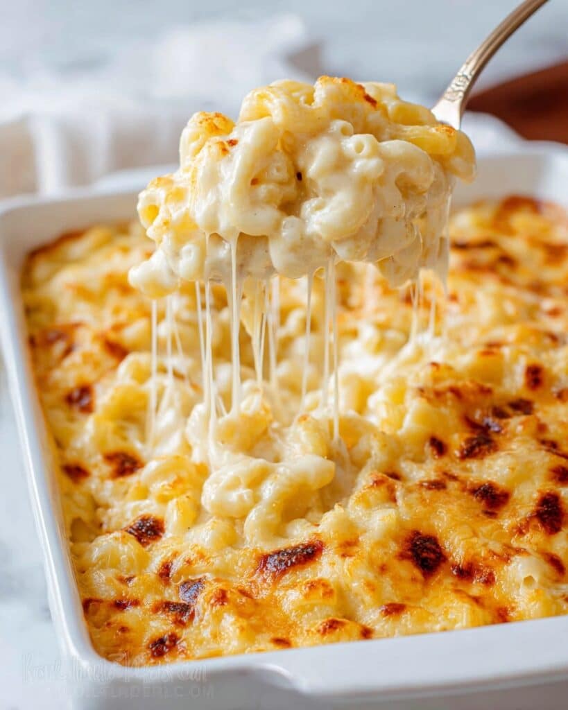 Baked Cheddar and Mozzarella Mac and Cheese Recipe