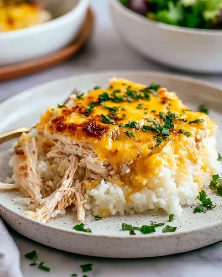 Healthy Chicken Cauliflower Rice Casserole Recipe
